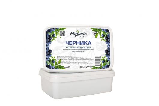 Пюре Organic-bar черника 0,2 кг замороженное