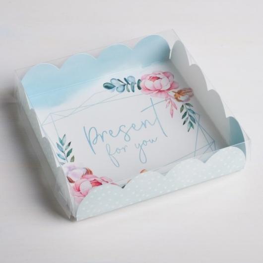 Коробочка для пряника  Present for you, 13 × 13 × 3 см