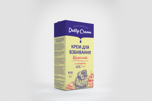 Растительные сливки Dally Cream 26% 1л