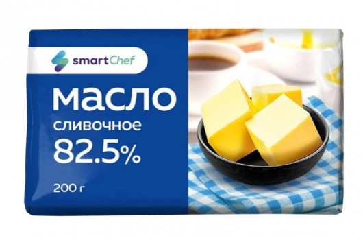 Масло сливочное 82,5% ГОСТ «Smart Chef», 200 г