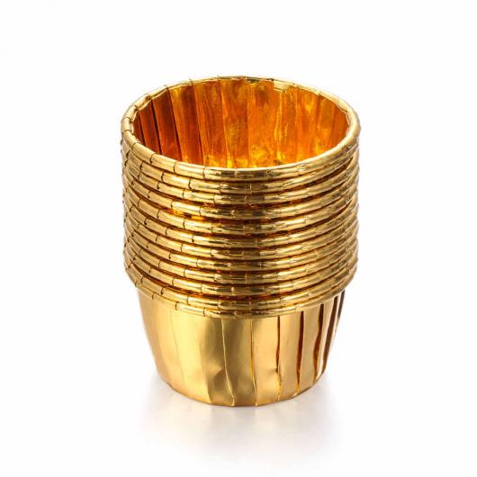 Капсула капкейк золотая  D50 H40, 1 шт