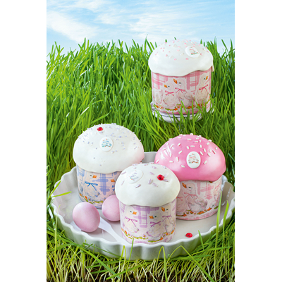 Форма бумажная для кулича Утята d70xh60мм 