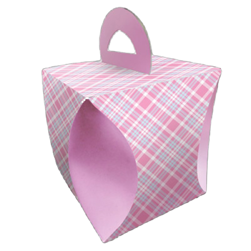 Коробка для кулича d124мм высота 160 мм КЛЕТКА