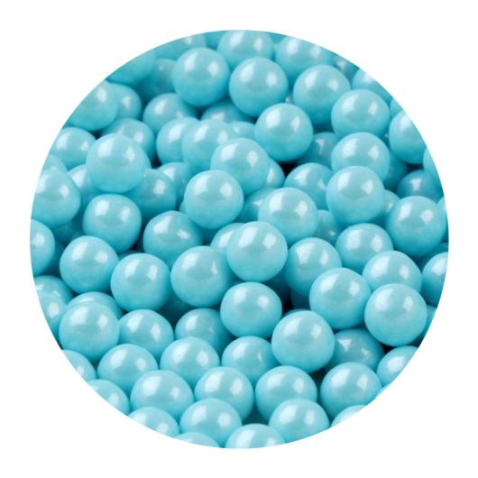 Сахарный жемчуг Голубой перламутр 10 мм