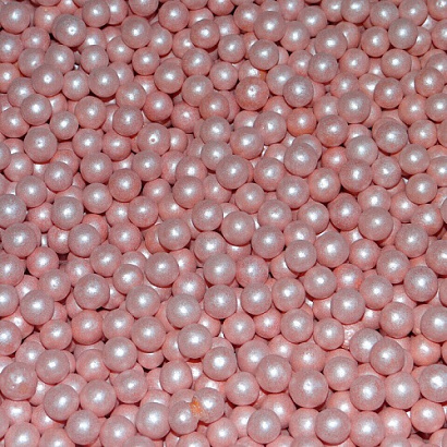 Сахарный жемчуг Розовый глянец  5 мм