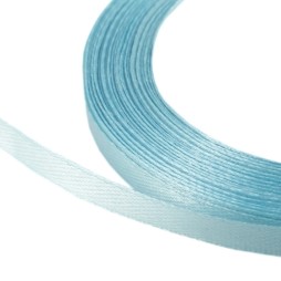 Лента атласная 0,6 см  голубой 197, 23 м